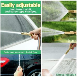Portable High Pressure Washing Water Brass Nozzle